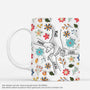 3746MGE3 oma und kinder mit arten leuchtenden blumen  personalisierte tasse mit 3d inflated effekt fur omas