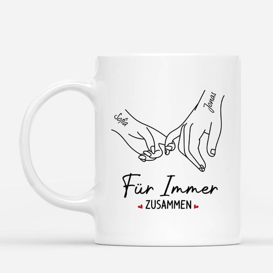 3759MGE1 fur immer zusammen  personalisierte tasse fur paare 3759M