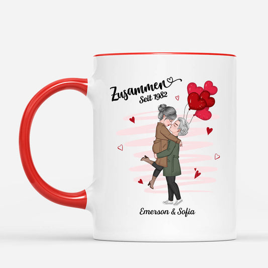3760MGE2 zusammen seit  personalisierte tasse zum jahrestag fur paare 3760M3I8G