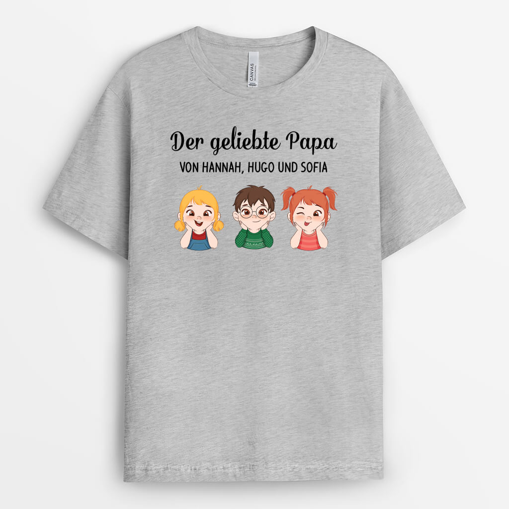 3777AGE2 der geliebte opa von  personalisiertes t shirt fur opas 3777A