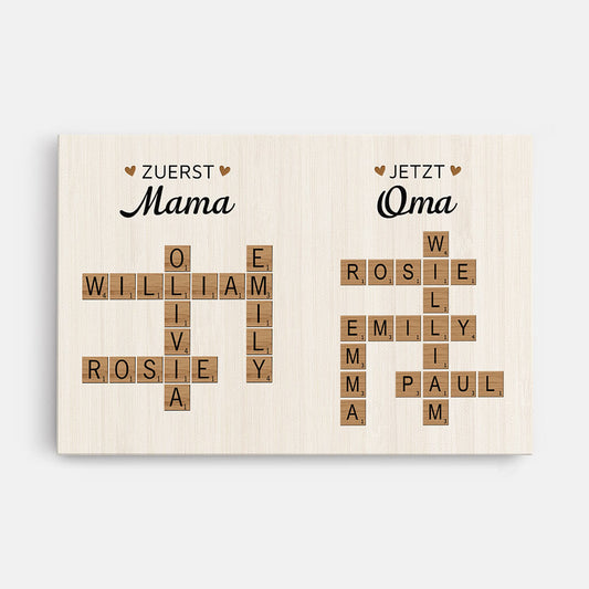 3800CGE1 zuerst mama jetzt oma kreuzwortratsel  personalisierte leinwand fur omas 3800C_bcf43bd4 3a16 43bf 8819 f096cdbae752