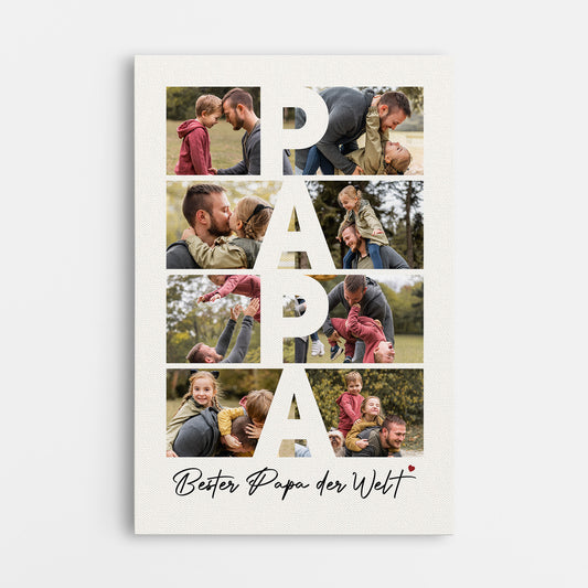 3816CGE1 der beste papa der welt personalisierte leinwand papa 3816CTK5B