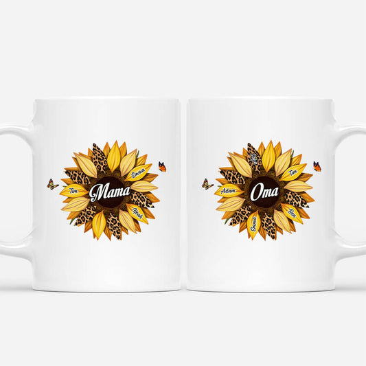 3827MGE1 sonnenblume fur oma mama  personalisierte tasse fur frauen 3827M5E3A