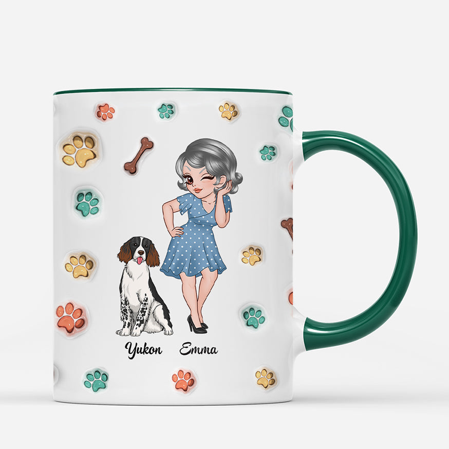 3861MGE3 3d druck effekt beste hundemama aller zeiten personalisierte tasse fur hundeliebhaberin 3861MTL8C