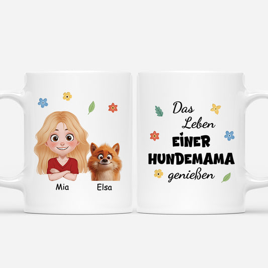 3868MGE1 das leben einer hundemama geniessen personalisierte tasse fur hundemama 3868M8Y0A