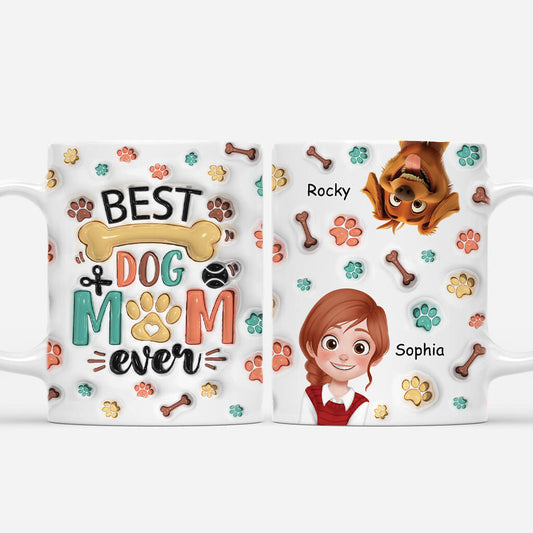 3893MGE1 3d druck effekt beste hundemama aller zeiten cartoon personalisierte tasse fur hundeliebhaberin 3893M8T8A