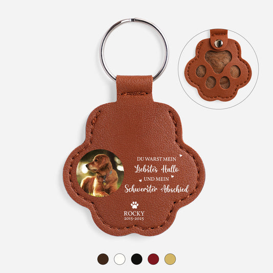 3909AGE1 schonstes hallo schwerster abschied personalisierte trauergeschenke  schlusselanhanger hundehaare_ katze foto 3909ajtp5c
