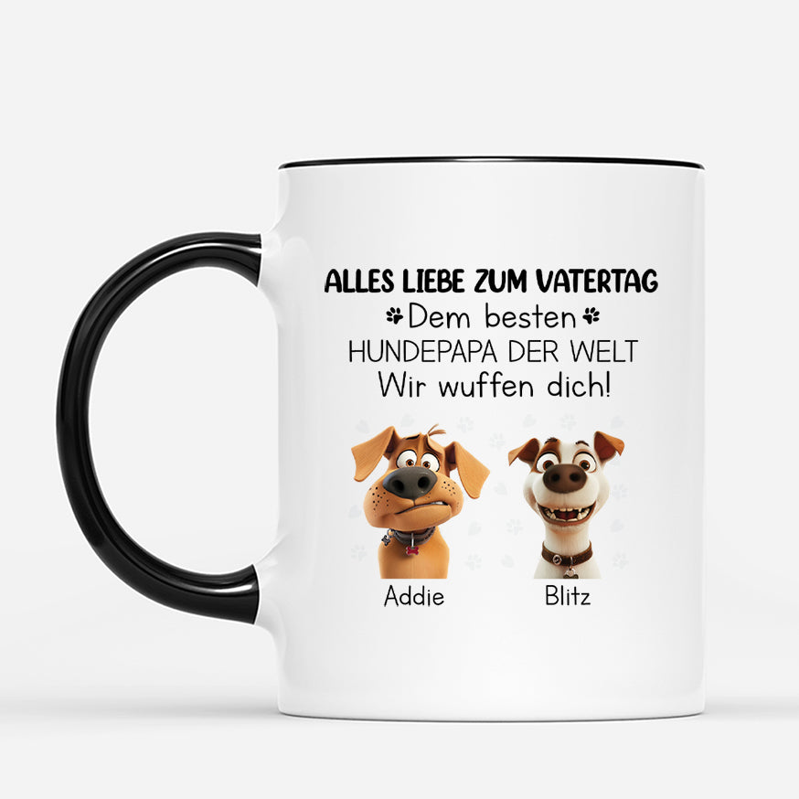 3969MGE2 alles liebe zum muttertag hundemama personalisierte hunde tasse 3969M8T5C