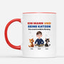 3976MGE2 ein madchen und ihre katzen eine unzerbrechliche bindung personalisierte katzen tasse 3976M9H0D