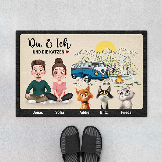 4004DGE1 du ich und die katzen personalisierte fussmatte katze 4004D9M0D_935bb104 9fef 4e5a 8b56 5d85ac29de26