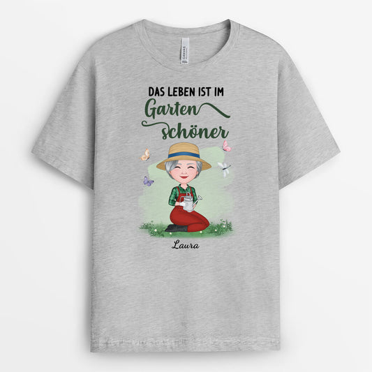 4030AGE2 das leben ist im garten schoner personalisiertes garten t shirt damen_ 4030ATT8H