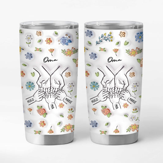 4033TGE1 3d druck effekt mama kinder hand in hand personalisierter thermobecher 20oz fur mamas 4033T5I5A