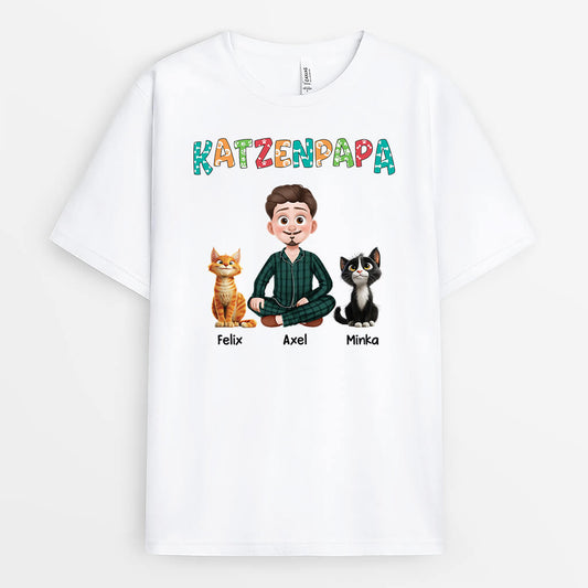 4043AGE1 t shirt katze personalisiert katzenpapa cartoon 4043A6Q0D