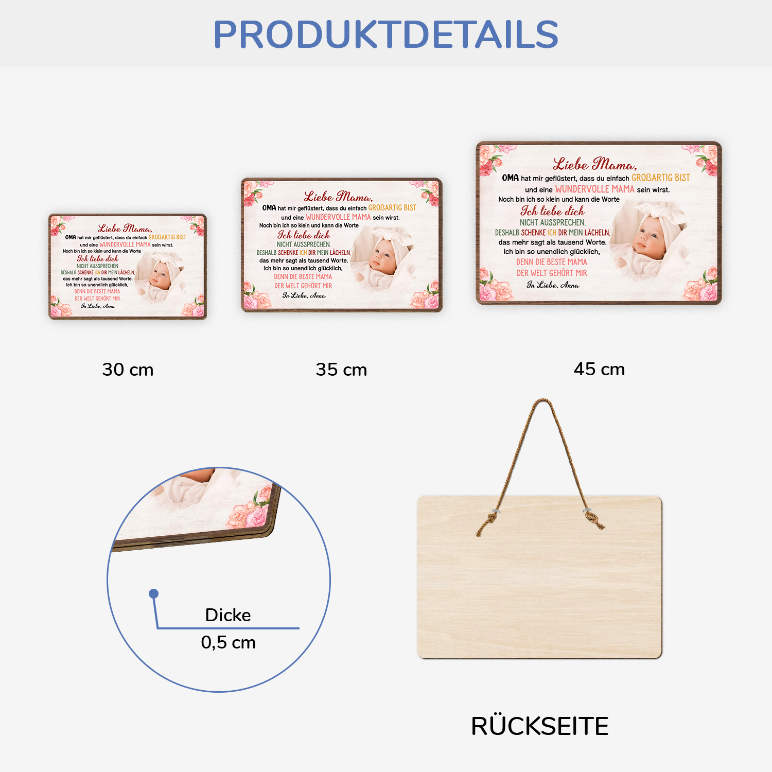4055QGE3 liebe mama holzschild personalisiert_ mama baby mit foto 4055Q8N5A