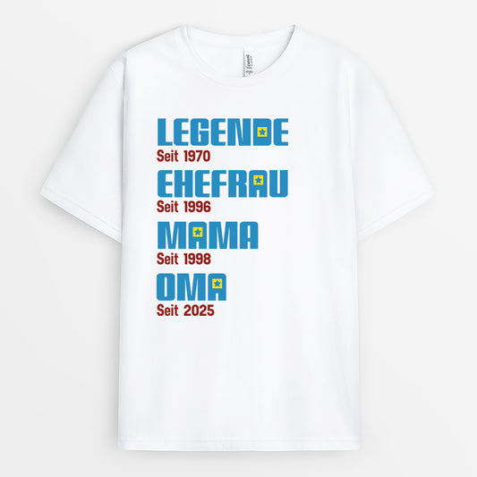 4185AGE1 die legende seit mama t shirt personalisiert 4185A8L5A