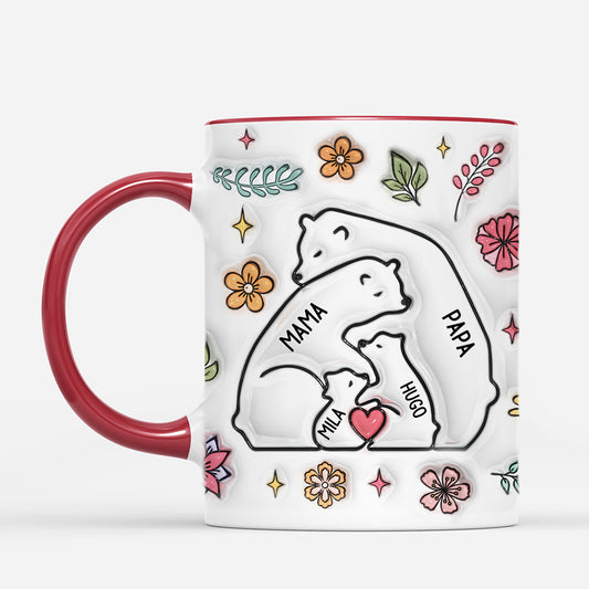 4205MGE2 3d druck effekt familie bar personalisierte tasse familie 4205M8T5I