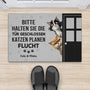 4211DGE2 bitte halten sie die tur geschlossen lustige fussmatte katzen personalisiert 4211D5M5D