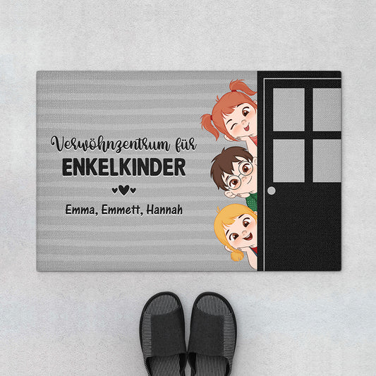 4229DGE1 hier werden die enkel verwohnt personalisierte fussmatte oma und opa 4229D5M8A