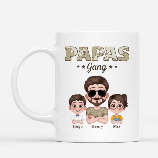 4231MGE1 papas gang armeemuster cartoon personalisierte tasse papa 4231M3H0B
