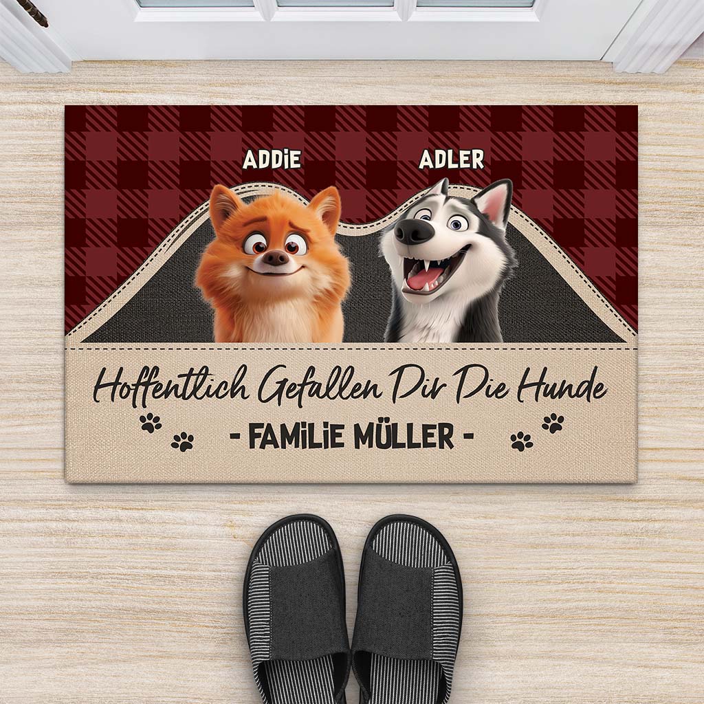 4237DGE2 hoffentlich magst du hunde fussmatte personalisiert hund_ 4237D3Z0C
