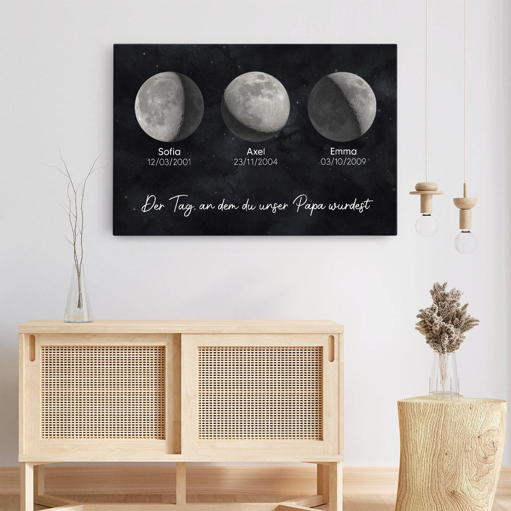 4312CGE3 der tag an dem du meine mama wurdest mondphasen personalisierte leinwand mama 4312C6T5A