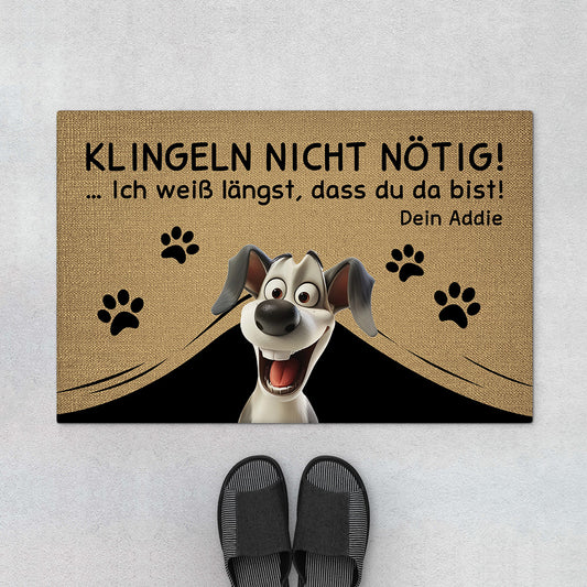 4334DGE1 klingeln nicht notig fussmatte hunde personalisiert_ lustig 4334D8Q5C