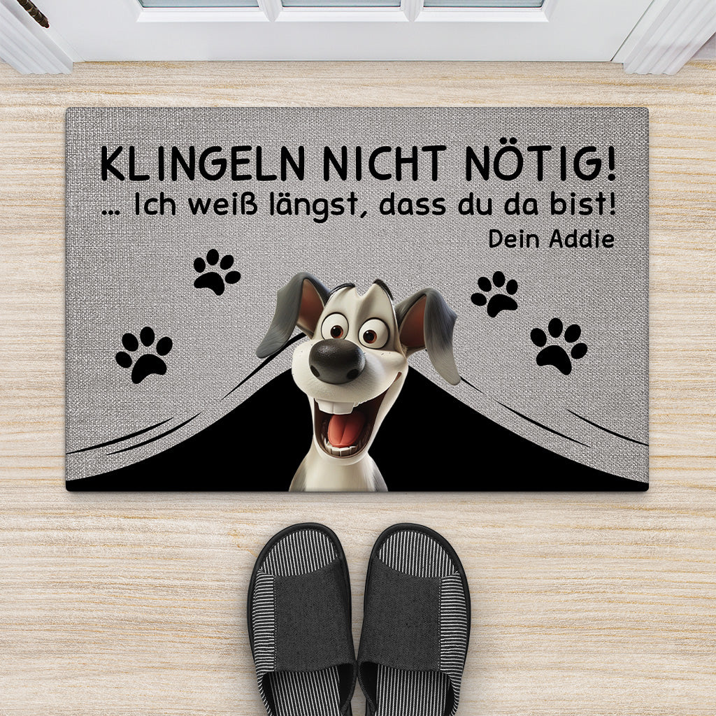 4334DGE2 klingeln nicht notig fussmatte hunde personalisiert_ lustig 4334D8Q5C