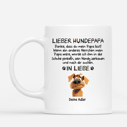 4360MGE1 lieber hundepapa buntstifte tasse hund personalisierte_ 4360M8KC
