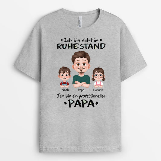 4365AGE2 ich bin professioneller opa cartoon personalisierte opa t shirts 4365AKQ0B