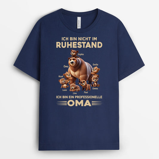 4369AGE2 ich bin professioneller opa bar cartoon personalisierte opa t shirts 4369A