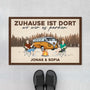 4385DGE1 zuhause ist wo wir parken personalisierte fussmatte paar camping 4385DTT8G