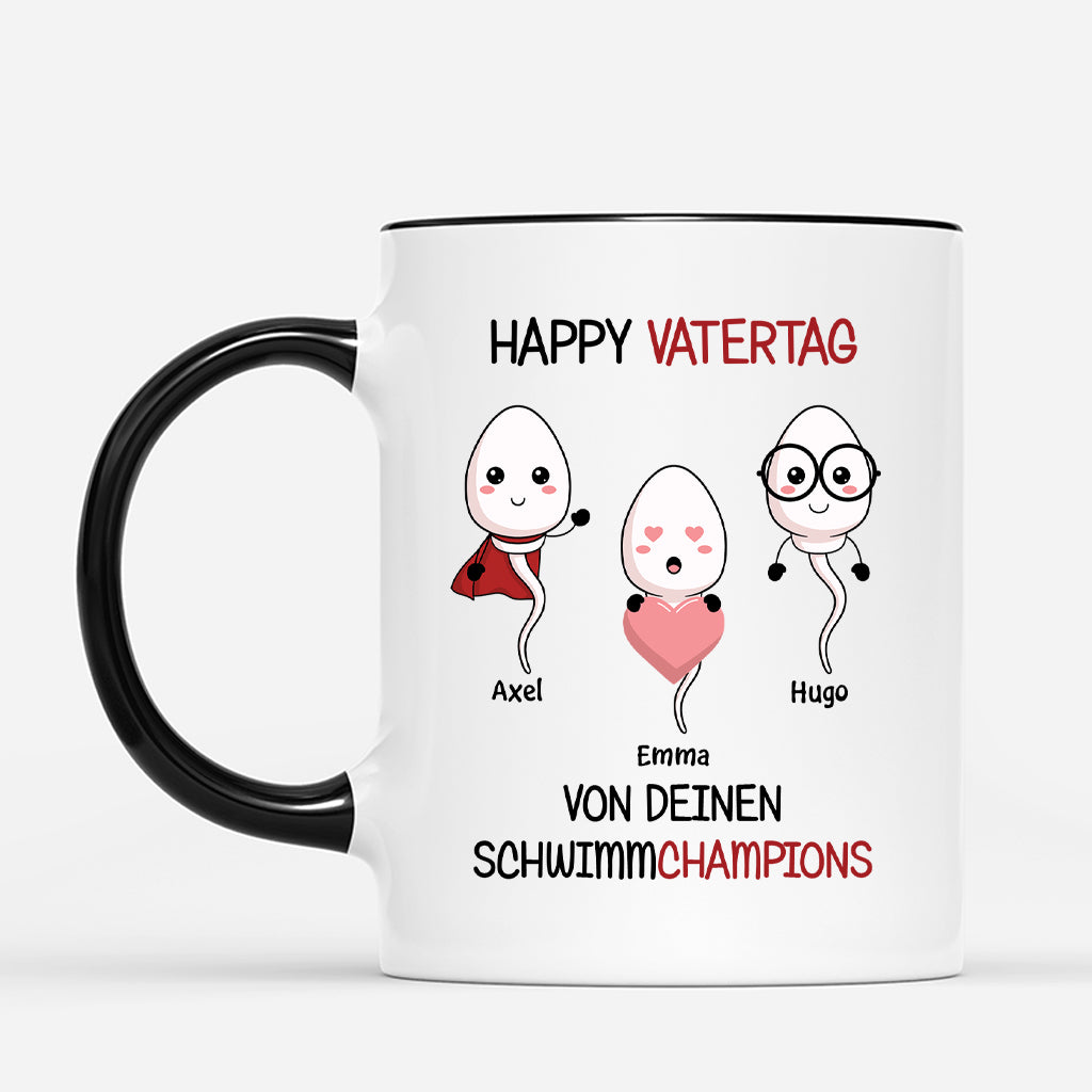 4390MGE2 happy vatertag personalisierte tasse papa lustig mit gesicht_ 4390MTQ8B