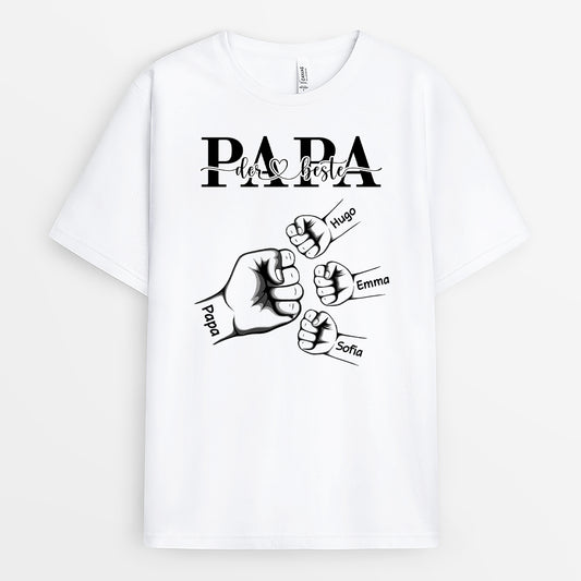 4423AGE1 bester papa aller zeiten faust t shirt papa personalisiert_ 4423A6Q5B