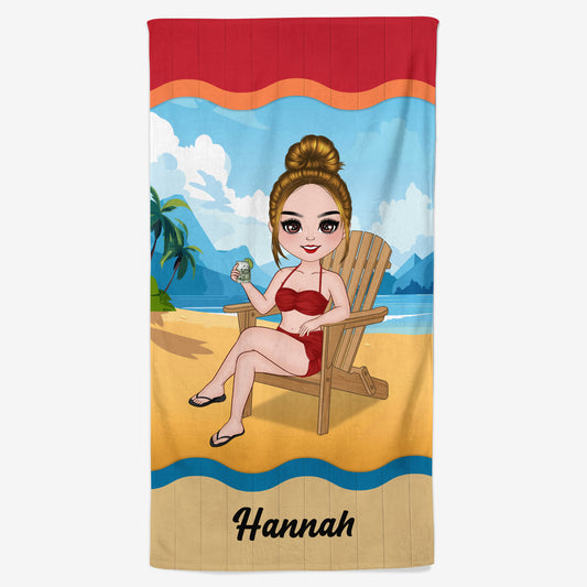 4451BGE1 stilvolle frau personalisierte strandtucher_ fur frauen 4451B8LMA