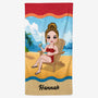 4451BGE1 stilvolle frau personalisierte strandtucher_ fur frauen 4451B8LMA