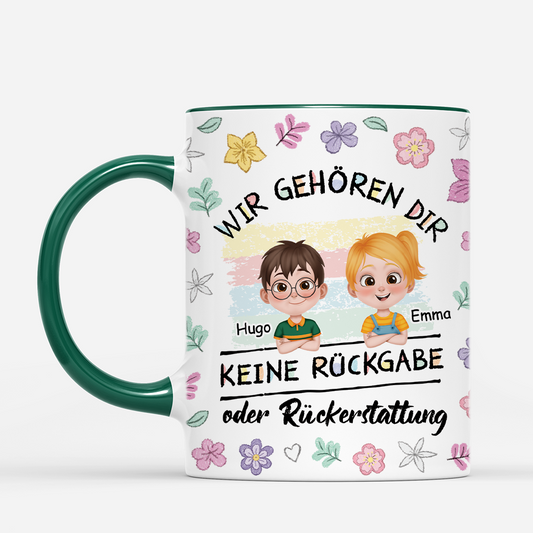 4462MGE2 blumen keine ruckgabe oder ruckerstattung personalisierte tasse mama lustig 4462M8N0A