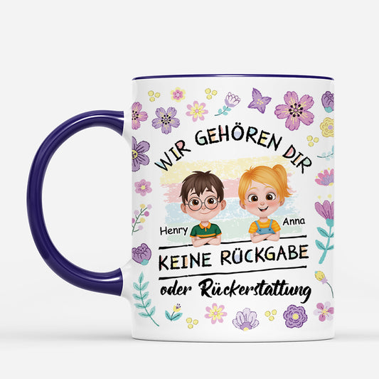 4465MGE2 dunkellila blumen keine ruckgabe oder ruckerstattung personalisierte tasse mama lustig 4465M5T0A
