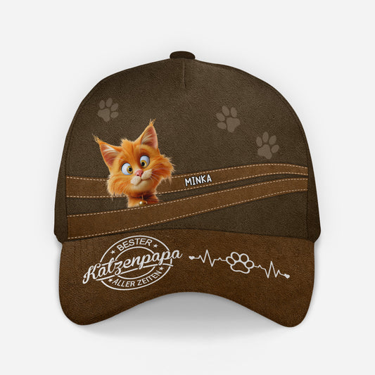 4506JGE2 bester katzenpapa beste katzenmama aller zeiten caps personalisieren katzen 4506J8TTD