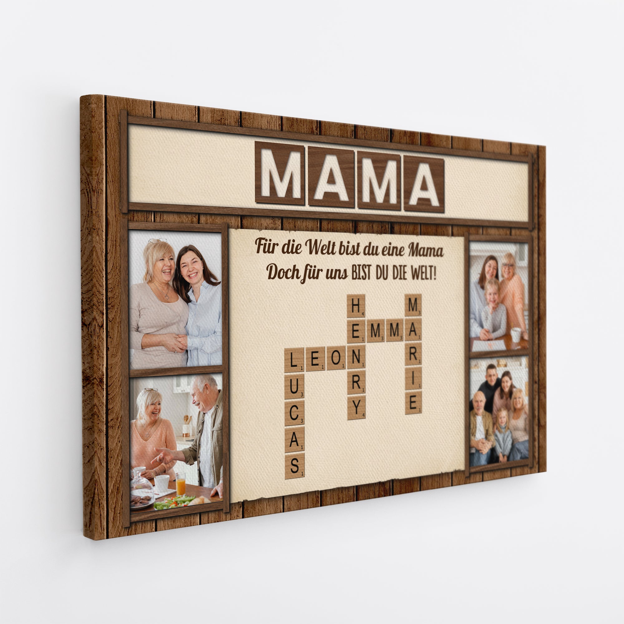 4520CGE22 fur uns bist du die welt personalisierte leinwand mama mit foto 4520C3TAA