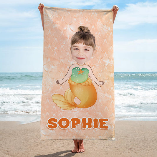 4538BGE2 chibi kleine kinder personalisierte strandtucher_ 4538BKQ0K