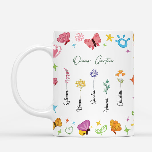4573MGE1 omas garten schmetterlings blumen oma tasse personalisiert_ 4573MKQ0A