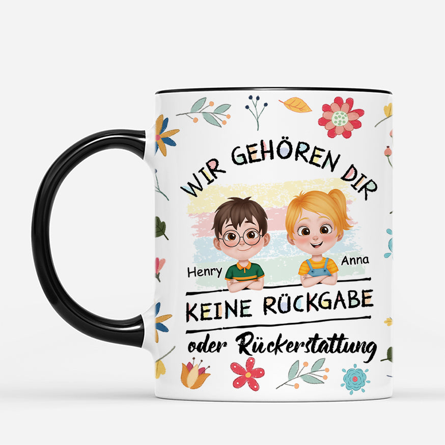 4613MGE2 keine ruckgabe oder ruckerstattung blumen personalisierte tasse mama lustig 4613MTT0A