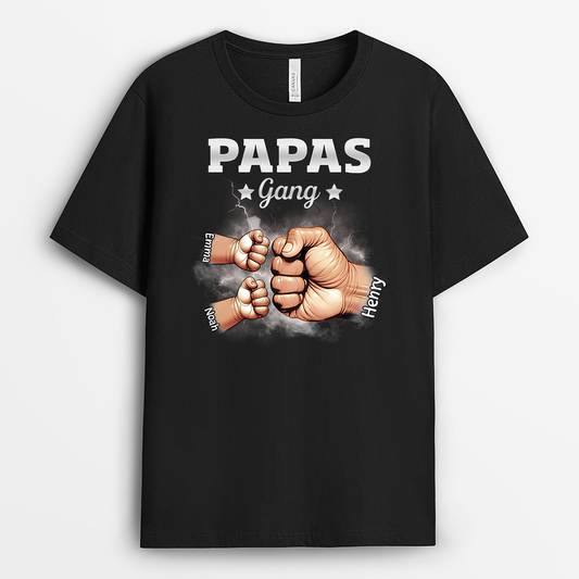 4625AGE1 papas gang mit fausten blitze t shirt papa personalisiert 4625AKH5B