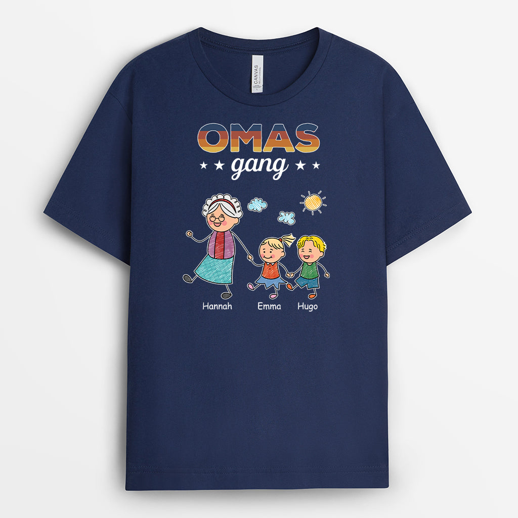 4626AGE2 papas gang vintage personalisierte schwarze t shirts herren im basic stil 4626AKM8B