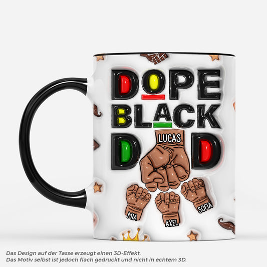 4638MGE2 3d druck effekt dope black dad personalisierte tasse papa_ 4638M