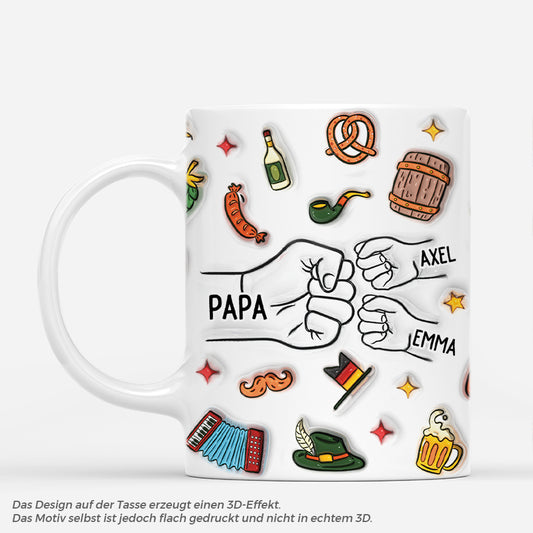4672MGE1 3d druck effekt papa kinder oktoberfest personalisierte tasse papa_ 4672M3M5B