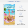 4679BGE3 frau und flamingos personalisiertes strandtuch_ fur frauen 4679B5H5A