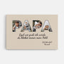 4689CGE1 egal wie gross wir werden personalisierte leinwand papa mit foto 4689C8T5B