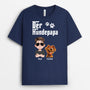 4725AGE1 der hundepapa cartoon schwarzes t shirt hund personalisiert 4725AKM0C