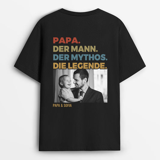 4742AGE1 papa der mann der mythos die legende t shirt papa personalisiert_ mit foto 4742AKL5B
